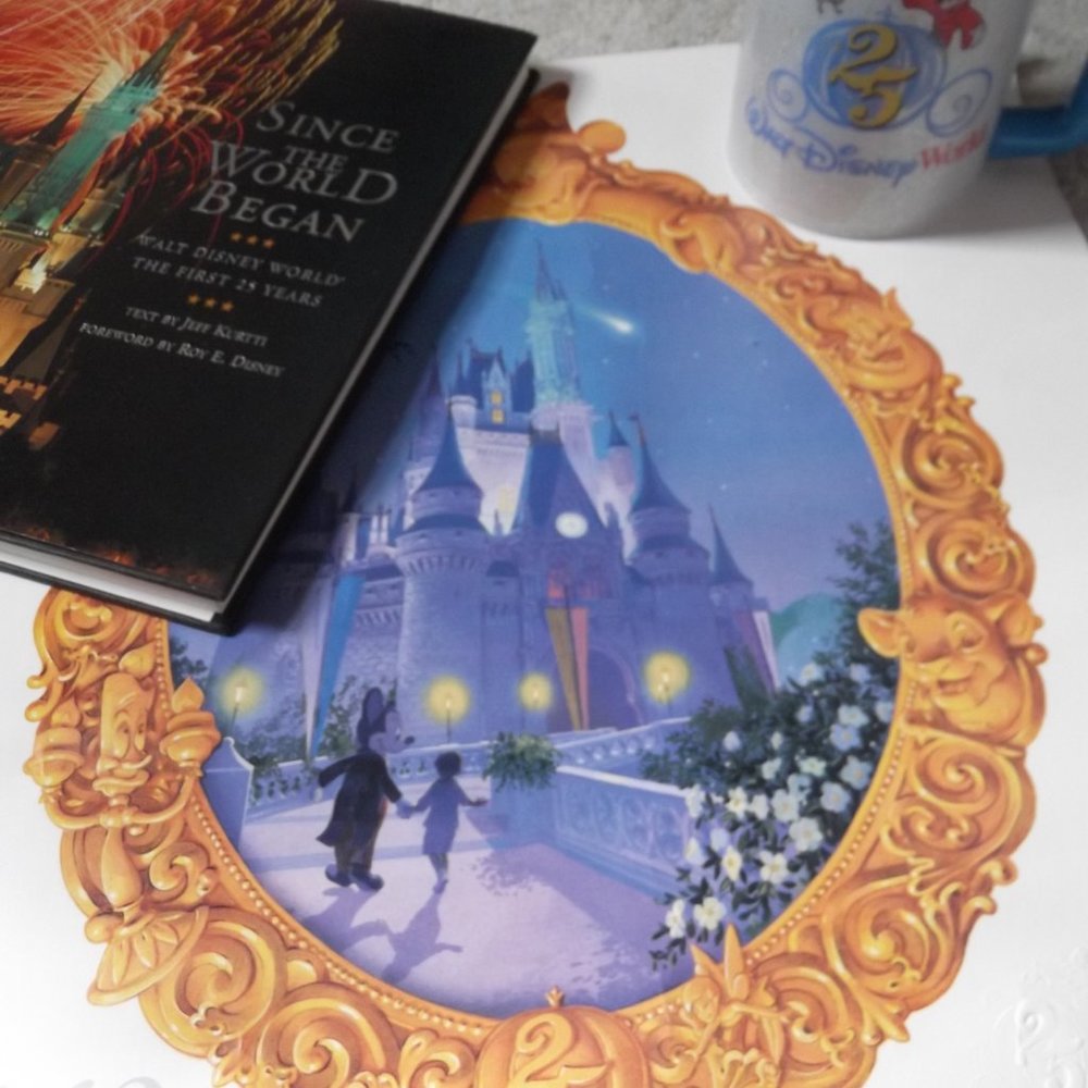 New Disney Bundle, Book, Lithograph And Mug